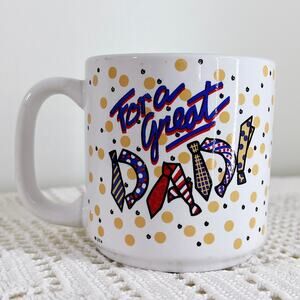 Vintage 90s For a Great Dad Mug Fathers Day Brite Ideas 1991
